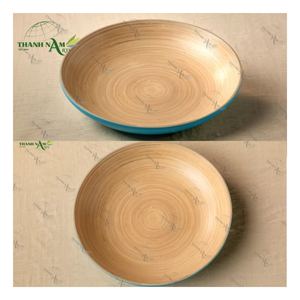 Plato Grande de Bambú para Servir, Fabricante, Personalizado, Reutilizable, Biodegradable, Ecológico, Duradero, No Tóxico, Cocina Vietnamita - Product Image 1