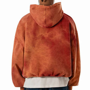 Breathable Acid Wash <b>Hoodies</b> Custom Printing Basics,Cotton Blended Logo High Quality <b>Men</b> Acid Wash <b>Hoodies</b> - Product Image 6