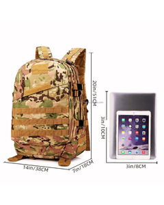 Mochila táctica con marco interno, cierre de cremallera y cierre de broche, compartimento interior, gran capacidad, mochila deportiva de poliéster. - Product Image 5