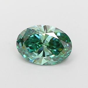 Pierre précieuse ovale verte fantaisie, clarté VS 1, 0,95 à 1,05 carat, pour collection de bijoux haut de gamme - Product Image 1