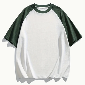 Venta al por mayor de hombres con logotipo personalizado informal 100% algodón deportes béisbol diseño Regular Fit manga regular cuello redondo sólido Anti-retráctil - Product Image 3