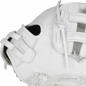 Guantes de Béisbol y Sóftbol de Piel de Cerdo Personalizados de Alta Calidad al por Mayor, Duraderos para Lanzadores Zurdos/Diestros, Blancos Sólidos con Cierre de Gancho y Bucle 2026 - Product Image 3