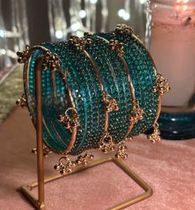 Ensemble de bracelets Churiyan en perles de verre, toutes tailles, faible MOQ et prix, bijoux pour femmes, couleurs et tailles personnalisées, bracelets traditionnels kashmiris pour filles - Product Image 3