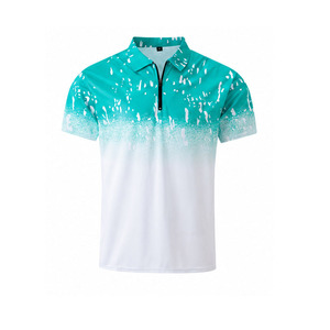 Conjunto de Camiseta Polo y Pantalones Cortos de Verano para Hombre EKIN IMPEX, Color Degradado, Secado Rápido, Deportivo, de Dos Piezas, con Logotipo Personalizado, Estilo Urbano - Product Image 3