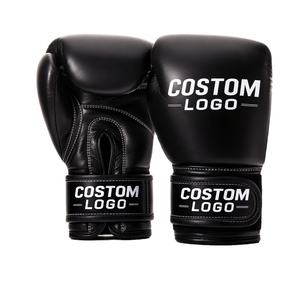 Guantes de Entrenamiento de Kick Boxing y MMA Profesionales con Logotipo Personalizado, de Cuero PU, con Cordones, Transpirables, de Marca Personalizada - Product Image 2