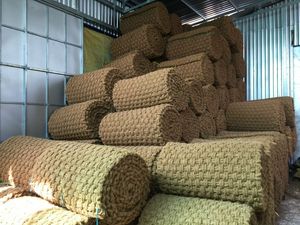 Wholesale Coconut Coir <b>Mat</b> for Garden Outdoor Landscaping <b>Road</b> and Forest Protection OEM Custom Size Bulk Packing - Product Image 5