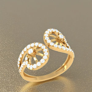 แหวนดีไซน์ล้อแบบวินเทจ ปรับขนาดได้ ของขวัญเครื่องประดับแฟชั่น - Product Image 4