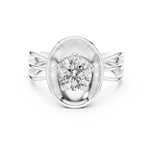 Anillo de Diamante Moissanita de Plata 925 para Pedidos al por Mayor - Product Image 1