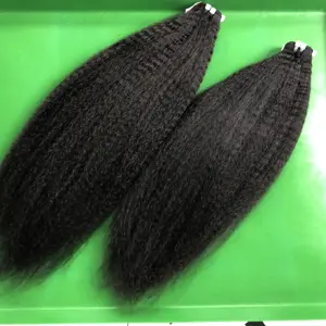 Bundles de cheveux raides crépus 100% cheveux vierges vietnamien Yaki Extensions de cheveux naturels extrémité épaisse