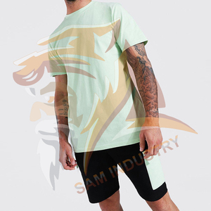 High Performance Custom Logo Design T Shirts & Shorts <b>Sets</b> in Low MOQ Top Style Two Piece Street Wear Men's <b>Twin</b> <b>Sets</b> - Product Image 4