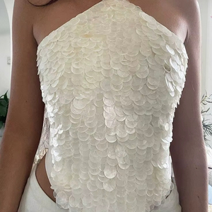 Vestido Mini Boho Chic Bordado a Mano, 100% Algodón Ecológico, Estilo Casual/Fiesta con Lurex, Largo Midi, Vestido para Mujer - Product Image 1