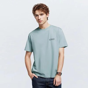 เสื้อยืดผู้ชายแบบใหม่ ขายส่ง ผ้าถัก ทรงโอเวอร์ไซส์ ผ้าฝ้าย 100% แขนสั้น ระบายอากาศได้ดี เหมาะสำหรับใส่ลำลอง ออกกำลังกาย วิ่ง ฟิตเนส และฝึกซ้อม - Product Image 1