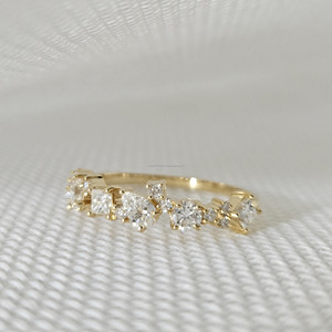 Bague Moissanite personnalisée 2ct pour femme Bague de fiançailles princesse taille ovale brillante 14k/18k avec diamant créé en laboratoire - Product Image 6