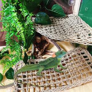 MEILLEUR PRIX Hamac en herbe marine flexible Blue Lotus 2025 pour reptiles, convient à la plupart des terrariums et des aquariums - Product Image 3