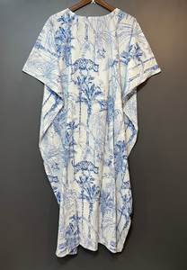 ชุดเดรสยาวผ้าฝ้ายลายดอกไม้สไตล์อินเดีย เหมาะสำหรับคุณแม่ตั้งครรภ์ ใส่เที่ยวทะเลหรือไปเที่ยวครุยส์ - Product Image 2