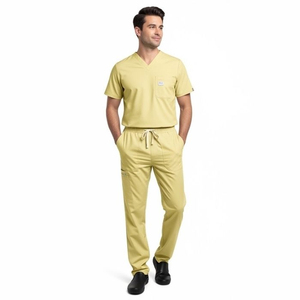 Conjunto de Uniforme Médico de Algodón para Hombre, Ropa de Hospital, Diseño de Logotipo OEM Personalizado, Trajes Médicos Transpirables para Hombre, Personalizados - Product Image 4