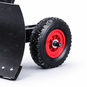 Pala quitanieves moderna de acero con ruedas, hoja de 30 pulgadas, neumáticos de 10 pulgadas, mango ajustable, modelo ODGWTO011 - Product Image 3