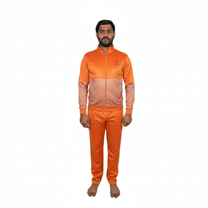 Hot Selling Regular Fit Men Tracksuits Winter Hooded Casual Solid 100% Cotton Breathable Training Wear Comfortable Tracksuit - Product Image 1