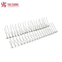 Pointes en polycarbonate pour pigeons d'oiseaux de haute qualité Fabriqué à partir de pointes en fil d'acier inoxydable 304 Base en plastique Humain Non toxique Sûr à utiliser - Product Image 2