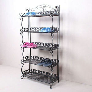 Organizador de zapatos de metal de 4 niveles, ahorrador de espacio, estante para zapatos independiente para armario, pasillo, dormitorio, resistente, con acabado blanco. - Product Image 2