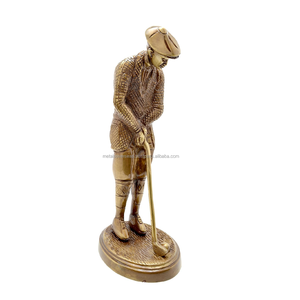 Figura de Golfista Vintage Hecha a Mano, Escultura para Decoración de Oficina u Hogar, Trofeo de Golf y Regalo de Lujo - Product Image 5