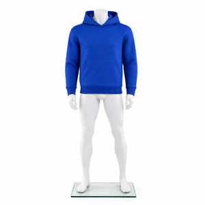 Sweat à capuche uni pour homme, personnalisable avec logo, vierge, premium, unisexe, style survêtement, streetwear pour couples, en polaire, coupe oversize, automne - Product Image 4