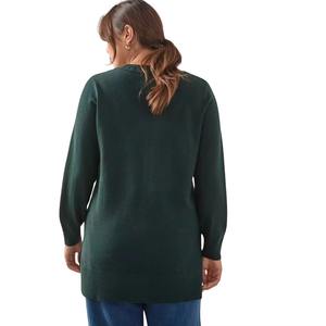 Sudadera con Cuello en V para Mujer, Tallas Grandes, Ecológica, Casual, Moda Otoño/Invierno - Nuevo Lanzamiento - Product Image 4