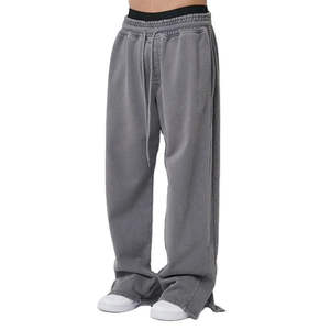 Pantalon de survêtement unisexe à taille élastique et jambe large, style streetwear décontracté, coupe ample, mode hip-hop - Product Image 4