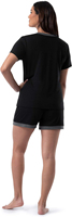 Ensemble T-shirt et short en coton respirant pour femme grande taille, style streetwear d'été, avec boutons et taille élastique, séchage rapide, en satin tissé