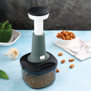 Plastic aether push chopper with stainless steel blade durable kitchen <b>tool</b> ergonomic design efficient <b>vegetable</b> & <b>fruit</b> cutter - Product Image 4
