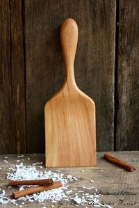 Cuillères en bois naturel pour la cuisine, le service, le mélange et la préparation des aliments, fabriquées à la main avec des matériaux de haute qualité - Product Image 5