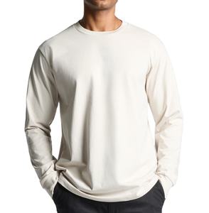 T-shirt surdimensionné pour homme, manches longues, coupe ample, 100% coton, qualité supérieure, durable, prix bas. - Product Image 1