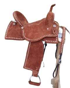 Silla de Montar Western de Cuero Rugoso de Alta Calidad para Equitación - Diseño Buckstitch, Opciones de Logotipo Personalizado OEM HORZE N PET - Product Image 3
