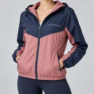 New Fashionable Long Sleeve <b>Women</b> <b>Windbreaker</b> Jacket OEM Factory Wholesale Price Customized Logo <b>Women</b> <b>Windbreaker</b> Jacket - Product Image 3