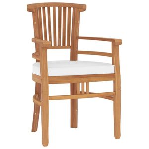 Set da pranzo con Patio in legno massello Teak da 5 pezzi per uso giardino - Product Image 4