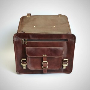 Sac messager en cuir véritable pour homme, prix bas, sac à bandoulière vintage pour ordinateur portable, pour le travail au bureau, les voyages et les affaires - Product Image 6