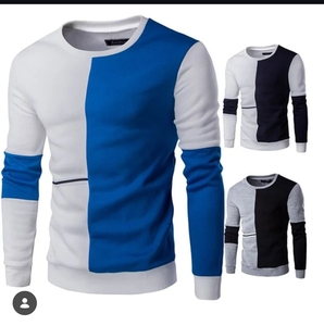 เสื้อฮู้ดดี้แขนยาวคอกลมผู้ชาย ลายบล็อกสี ผ้าฝ้ายฟลีซ 100% ย้อมสีแบบ Garment Dyed ทรงเข้ารูป สวมใส่สบายสำหรับฤดูหนาว มีกระเป๋า - Product Image 2