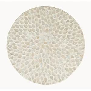 Custom Handmade Mother of Pearl Accent Furniture <b>Stool</b> for Hospitality Projects - Product Image 3