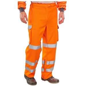 New Design Best Selling Lightweight Men's <b>Cargo</b> <b>Pants</b> <b>Work</b> wear Multi-Pocket Construction Reflective Safety <b>Pants</b> - Product Image 1