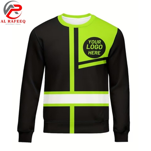 Sudadera de Trabajo Personalizada al Por Mayor para Hombre, Sudadera Reflectante de Alta Visibilidad con Cuello Redondo para Invierno, para Mujer - Product Image 4