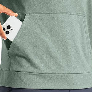 Sudaderas con Capucha para Hombre, Casuales, de Invierno, Ecológicas, para Entrenamiento, Corte Regular, Poliéster/Algodón, para Gimnasio y Actividades al Aire Libre - Product Image 6