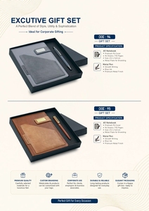 Set Regalo di Lusso per Scrittura Professionale: Penne a Inchiostro Coordinato e Agenda Aziendale Premium Personalizzata con Copertina Rigida - Product Image 3