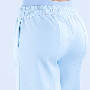 กางเกงวอร์มขายส่งสำหรับผู้หญิง สีตามสั่ง ทรงปกติ ขากว้าง ผ้าเทอร์รี่ฟลีซ ด้านหน้าเรียบ ผ้าฝ้าย 100% - Product Image 6