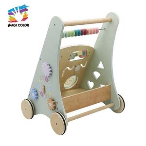 High Quality Activity Sensory <strong>Push</strong> <strong>Along</strong> <strong>Wooden</strong> Baby Learning <strong>Walker</strong> W08J001G-2 - Product Image 2