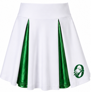 Falda Deportiva Verde para Animadoras, Cintura Alta, Plisada, de Secado Rápido, Transpirable, Ecológica, Uniforme Deportivo - Product Image 1