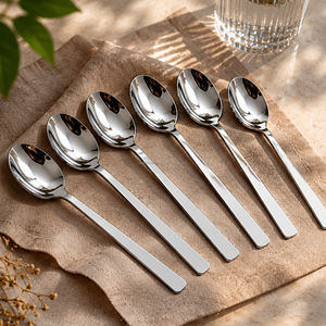 Cuillère à dîner en acier inoxydable finition luxe, surface miroir anti-rayures, France, vente en gros, fournitures pour la restauration hôtelière - Product Image 1