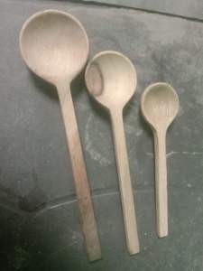 Cucharas de Madera Estilo Japonés con Logotipo Personalizado para Uso en la Cocina, Utensilios Pequeños de Mango Largo para Mezclar, Hornear y Servir, Modernos para Fiestas - Product Image 2