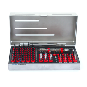 Kit d'instruments de chirurgie implantaire guidée, manuel, en acier inoxydable, de précision, pour cliniques dentaires, placement d'implants, navigation de perçage - Product Image 1