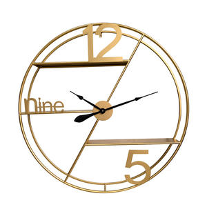 Metal <b>wall</b> <b>clock</b> enhances overall harmony of a well-designed room premium feel makes it a thoughtful and stylish gift option - Product Image 1