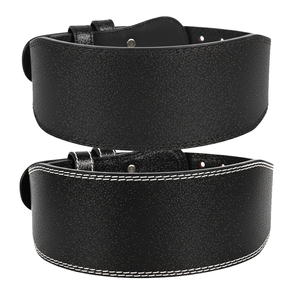 Ceinture de musculation unisexe en cuir véritable à double boucle, brillante et scintillante, pour le soutien lombaire et l'entraînement - Product Image 3